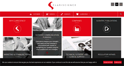 Desktop Screenshot of clariscience.com